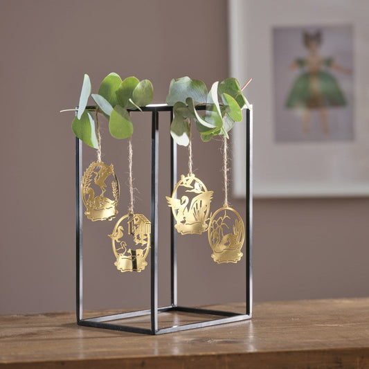 4 stk. ophæng - Den grimme ælling - 18k fg