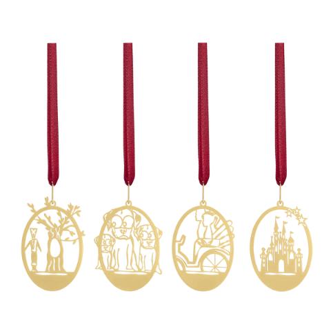 4 stk. eventyr - Fyrtøjet - 18k forgyldt