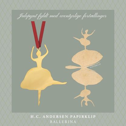 Ophæng - Ballerina - forgyldt