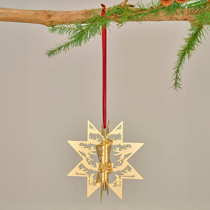 Topstjerne - forgyldt 16,5cm