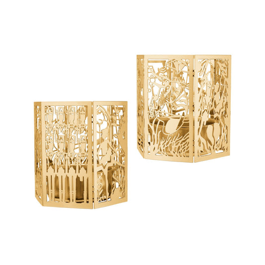 2-pk lysestage - Den standhaftige tinsoldat - 18k fg